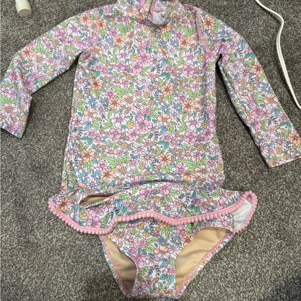 Shade Critters Floral Kids Rashguard Set